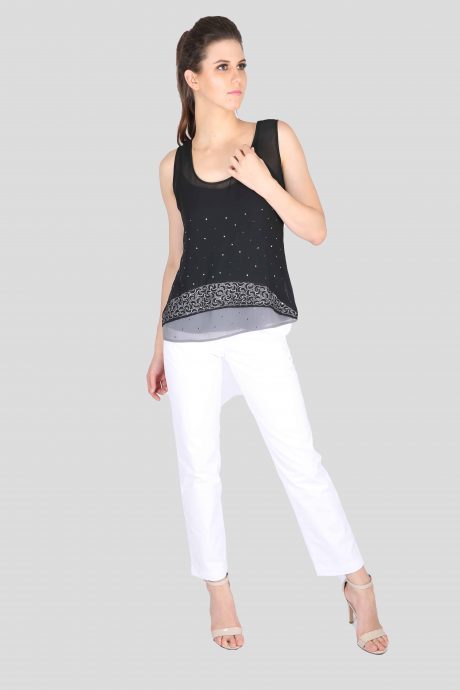 black designer top online