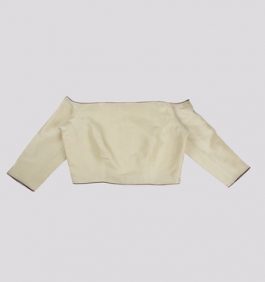 Off – White Boat Neck Ladies Blouse-RKFWW04