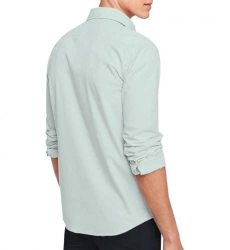 Men Light Green Slub Cotton Solid Casual Shirt-RRBMS014