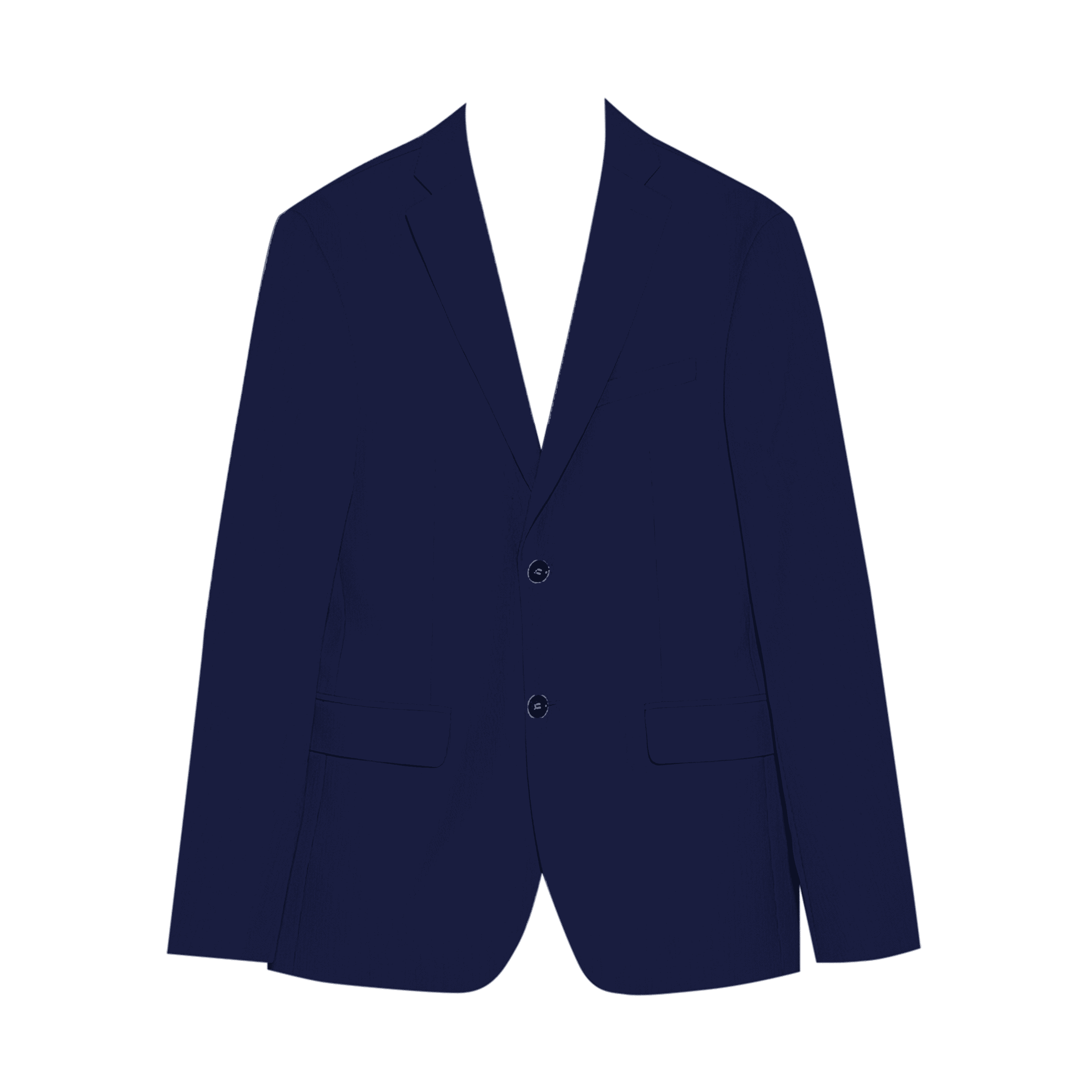 Men Navy Blue Single-Breasted Slim-Fit 2-Piece Suit-RKFCMS001