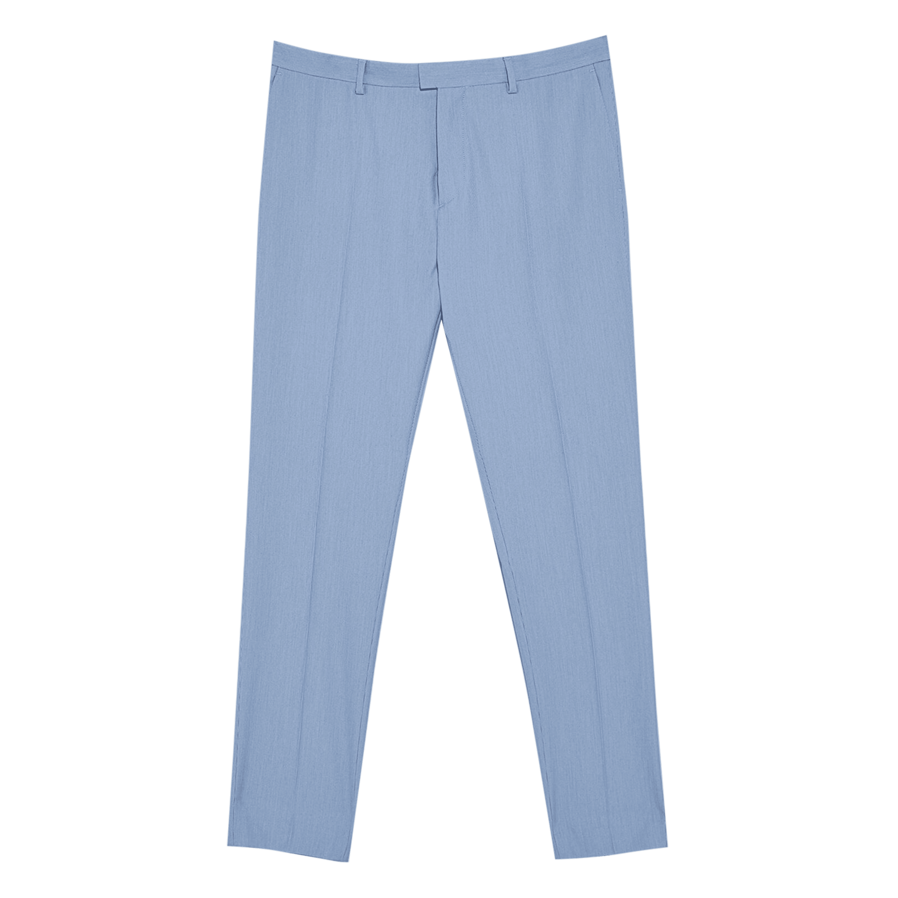 Men Light Blue Single-Breasted Slim-Fit 2-Piece Suit-RKFCMS004