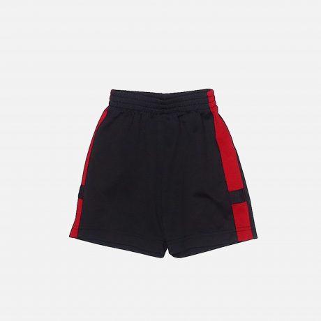 Spider Hero Look with this Smart Black shorts with red side panel details-RKFCBS001