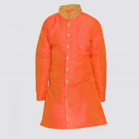 Smart, comfortable, and Well Fitting Divine ethnic two-tone Kurta for Boys-RKFCW42