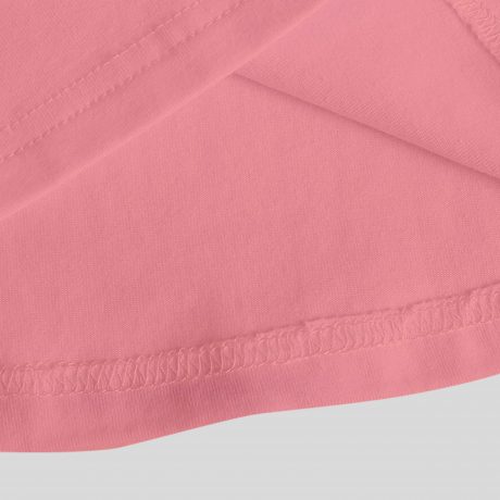 Girls baby pink t-shirt dress with collar neck, sleeve less-RKFCW147