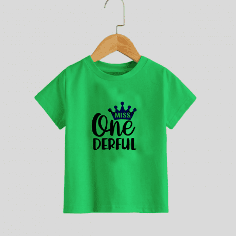 Girls rule Green, Green T-shirt for casual wear-RKFCW194