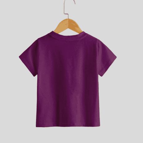 Girls best friend purple T-shirt for casual wear-RKFCW197