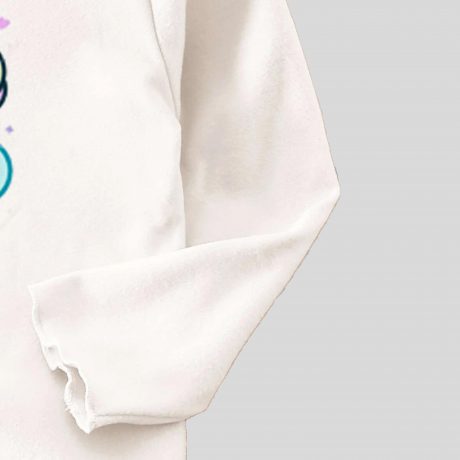 Girls White Top with Cute Unicorn Print – RKFCW328