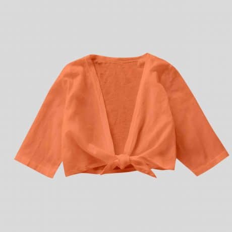 Girls coral jacket with typeable knot – RKFCW163