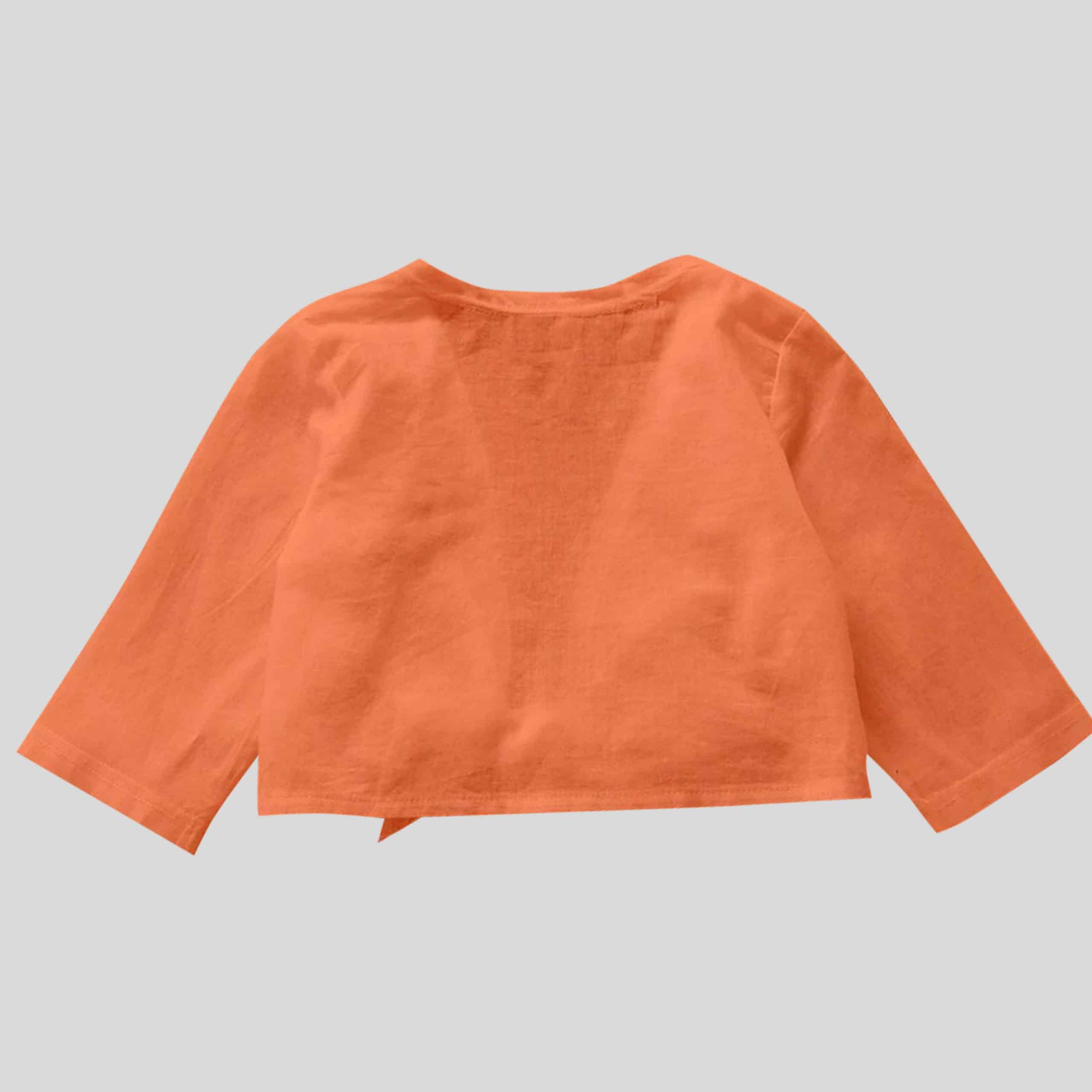 Girls coral jacket with typeable knot - RKFCW163