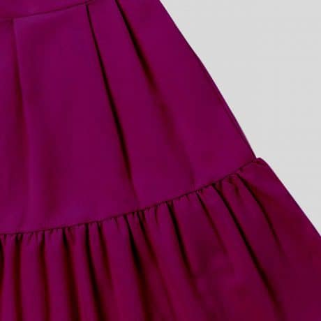 Girls boysenberry ruffle skirt – RKFCW168