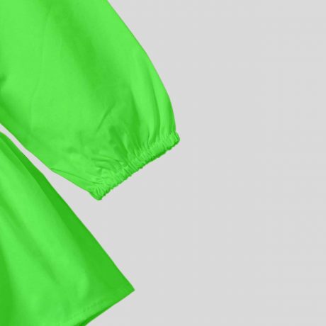 Green butterfly print frock for casual wear will frilled bottom- RKFCW193