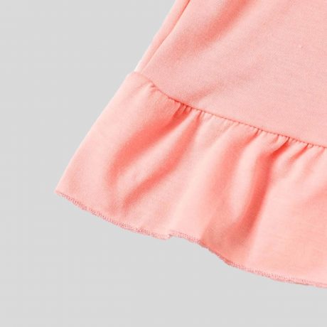 Girls Pink Sleeveless Pretty Cat Print Dress – RKFCW312