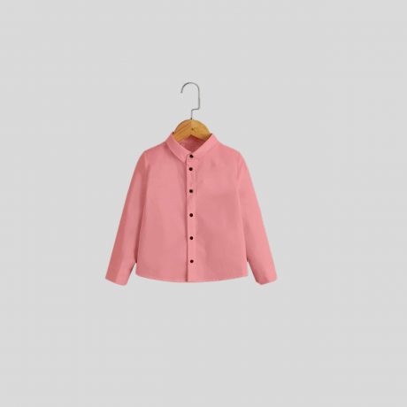 Boys Stylish Pink Tone Formal Shirt with Pockets – RKFCW189