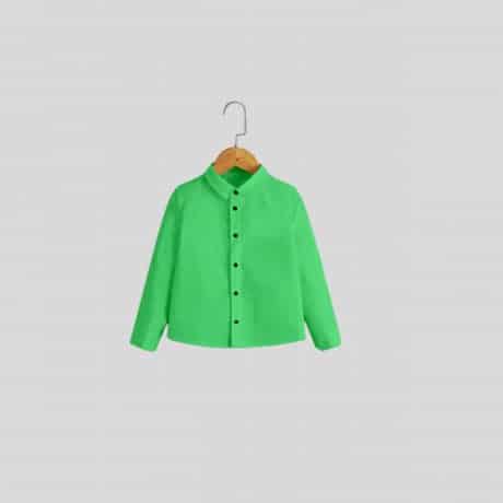 Boys Stylish Green Formal Shirt with Pockets – RKFCW190