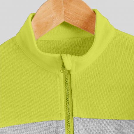Boys Quarter Zipper Color Block Neon and Grey Sweatshirt – RKFCW371