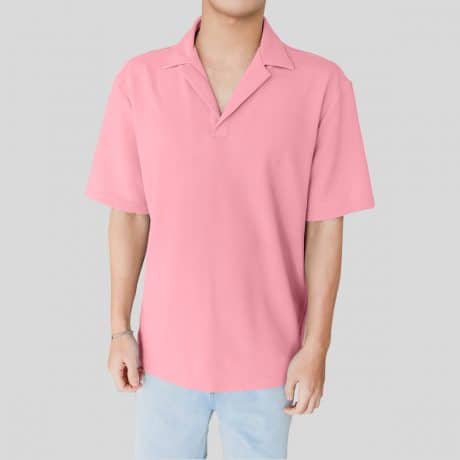Men Lapel Collar Polo T-Shirt-RFSS19M14