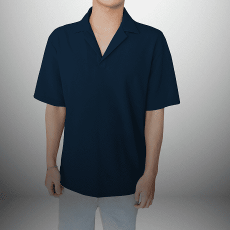 Men Lapel Collar Polo T-Shirt-RFSS19M13
