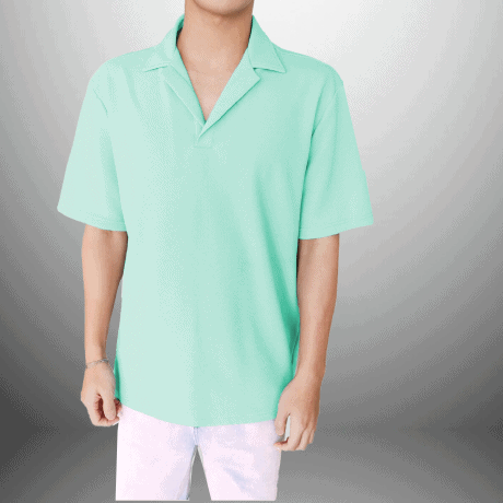 Men Lapel Collar Polo T-Shirt-RFSS19M14