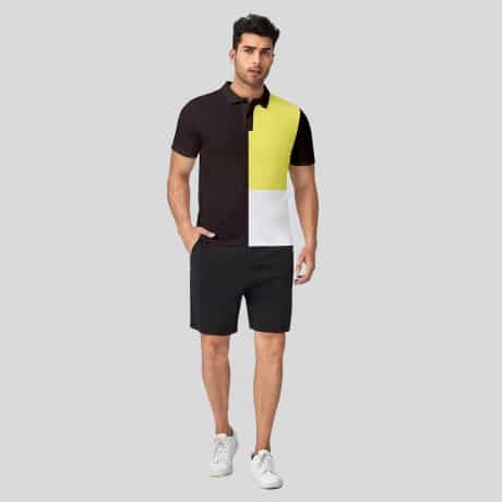 Men Color Blocked Solid Polo T-Shirt-RFSS19M21