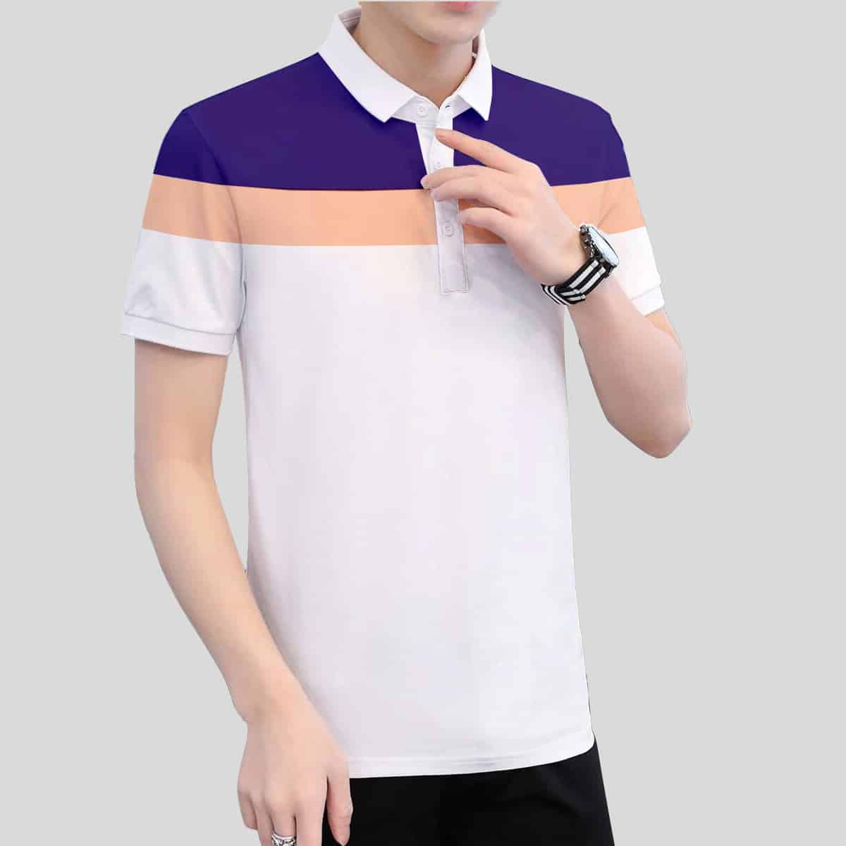 Men Solid Polo T-Shirt-RFSS19M26