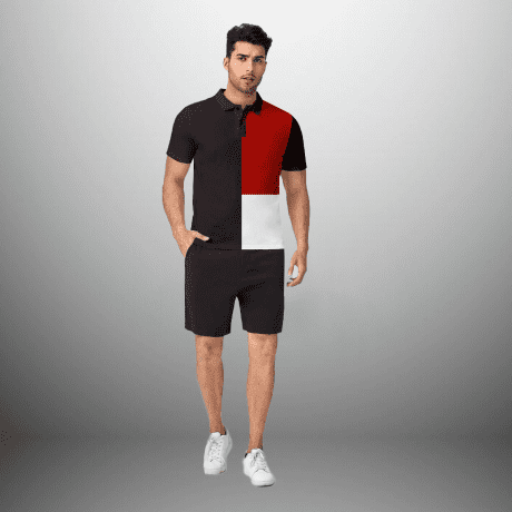 Men Color Blocked Solid Polo T-Shirt-RFSS19M21