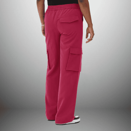 Women Regular Fit Pink Cargo Trousers-RCP021