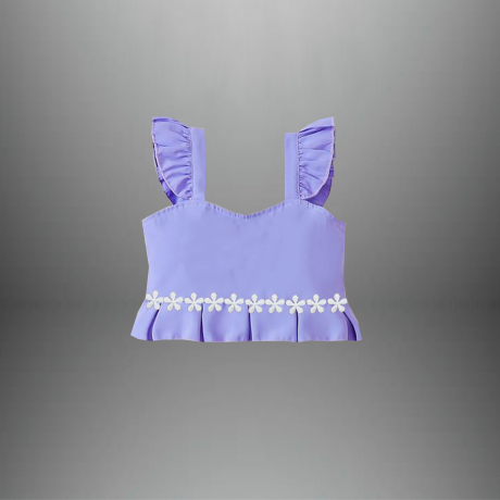 2 Piece set for girls top with a skirt-RKFCW412