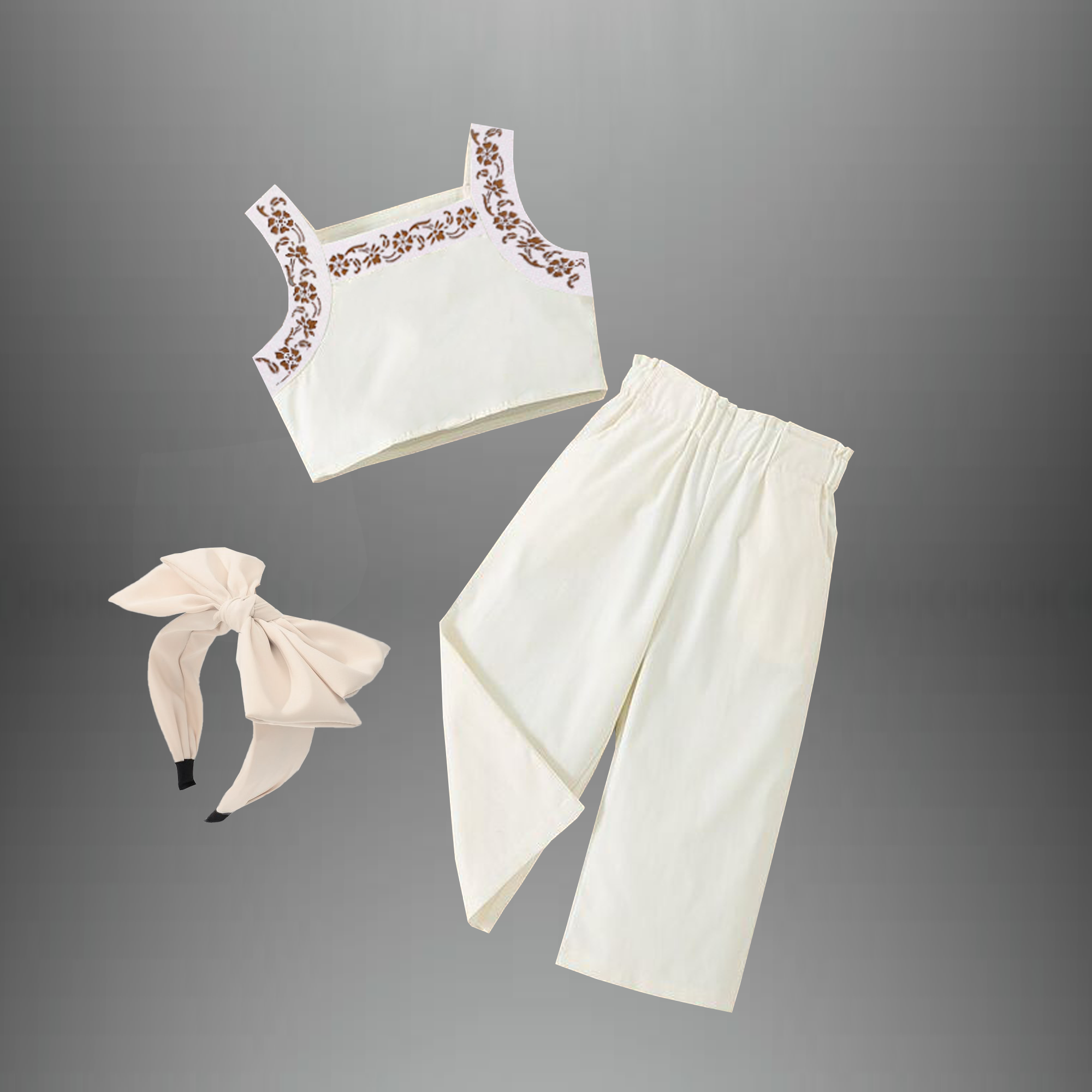 Girl's 2 piece set of A top and a pant -RKFCW421