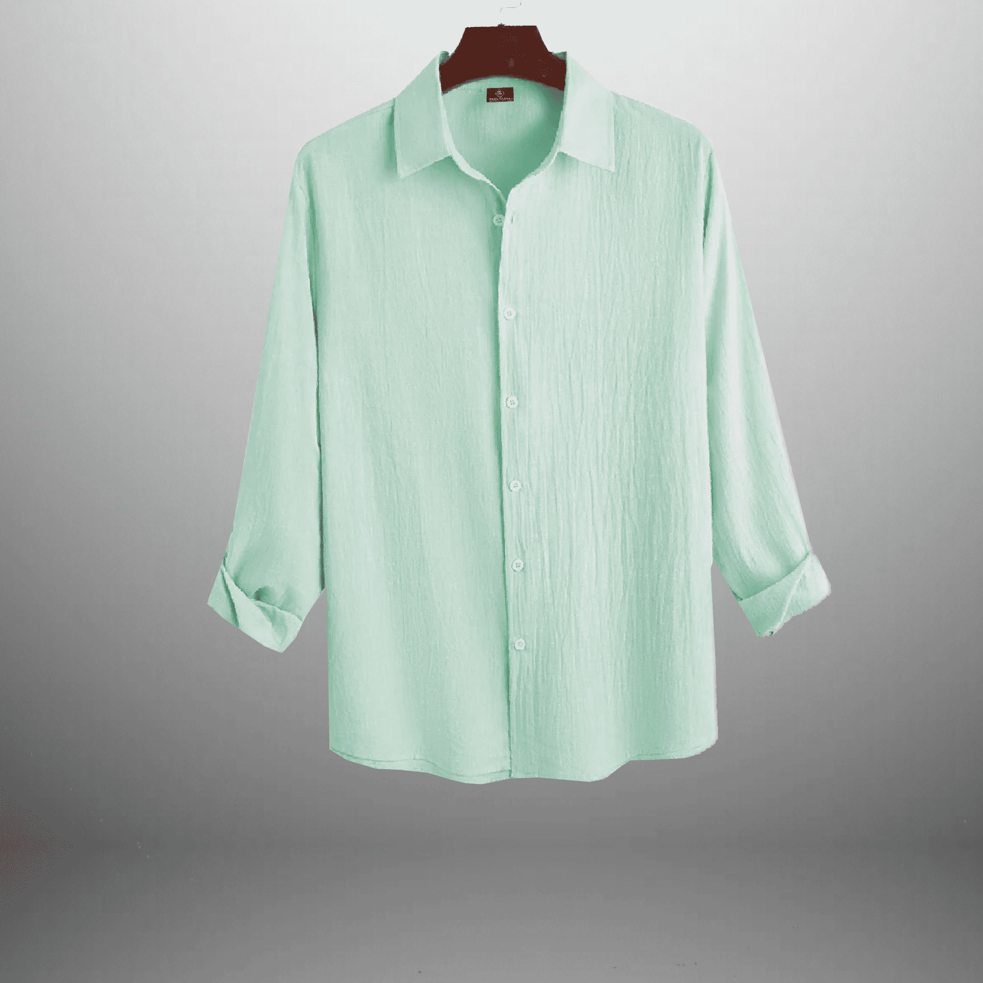 Men's Pista green full sleeve Shirt-RMS005