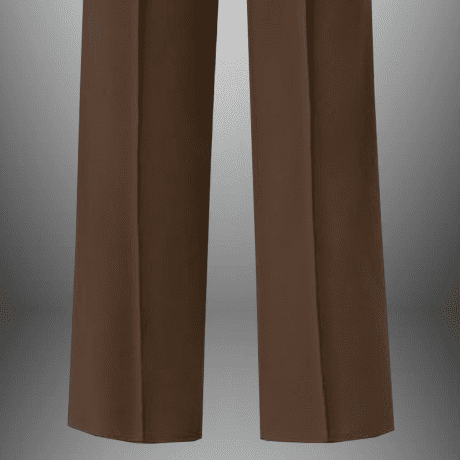 Women’s Brown Semi formal trouser with button embellishment-RCP023