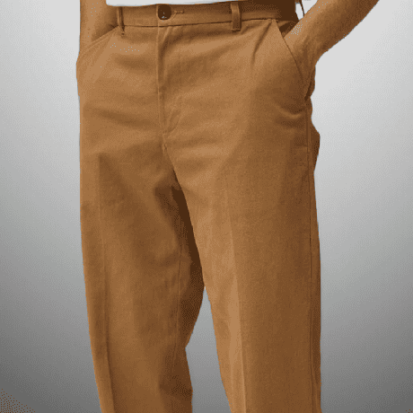 Men’s Relaxed fit Beige semi casual Pant-RMT004