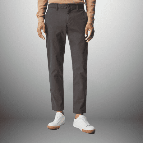 Men’s Grey Ankle length Straight Pant-RMT006