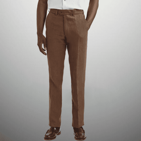 Men’s khaki color Regular Fit semi formal Pant-RMT015