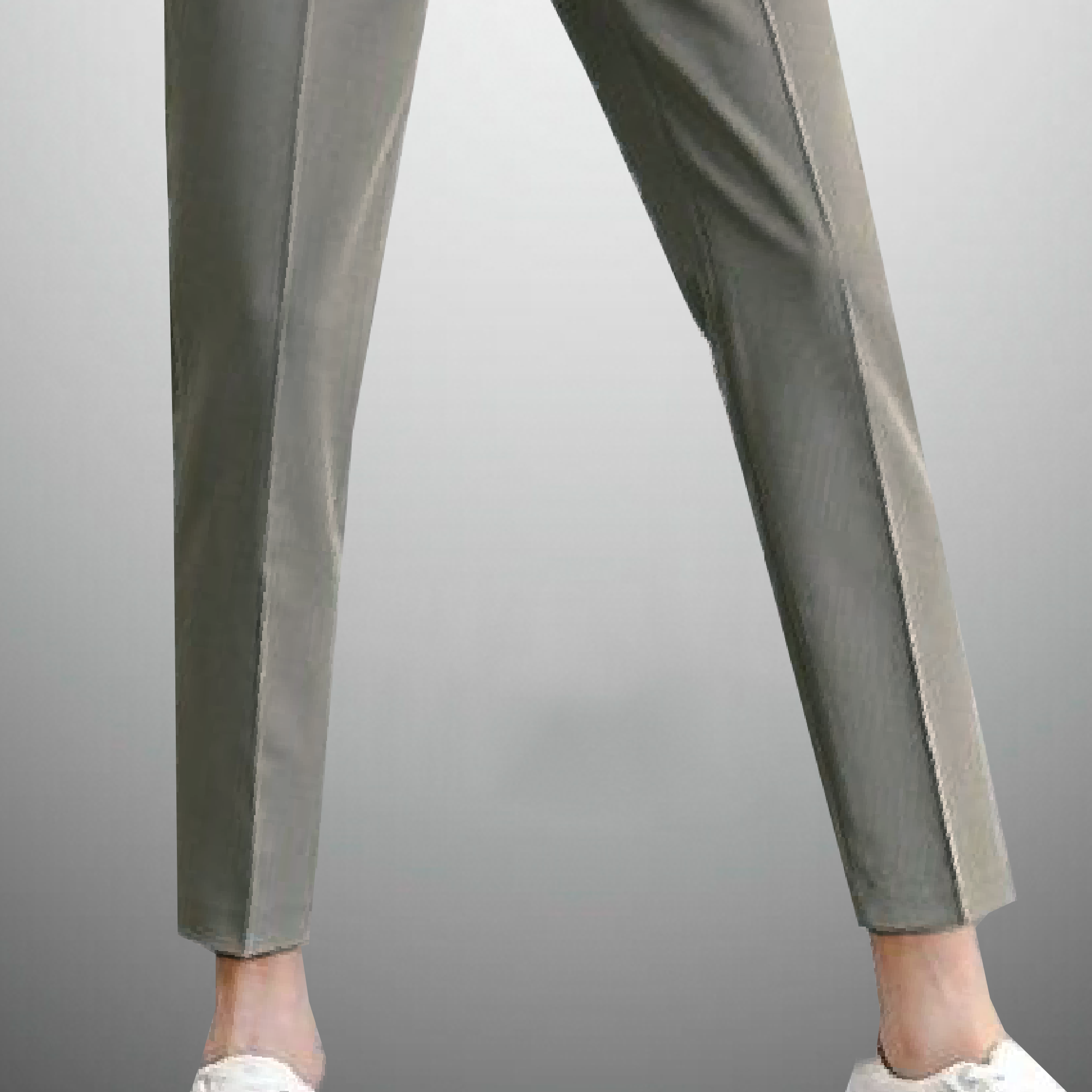 Men's Light Grey Ankle length straight pant-RMT013