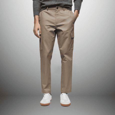 Men’s Royal Beige Relaxed Fit Cargo Pant-RMT009