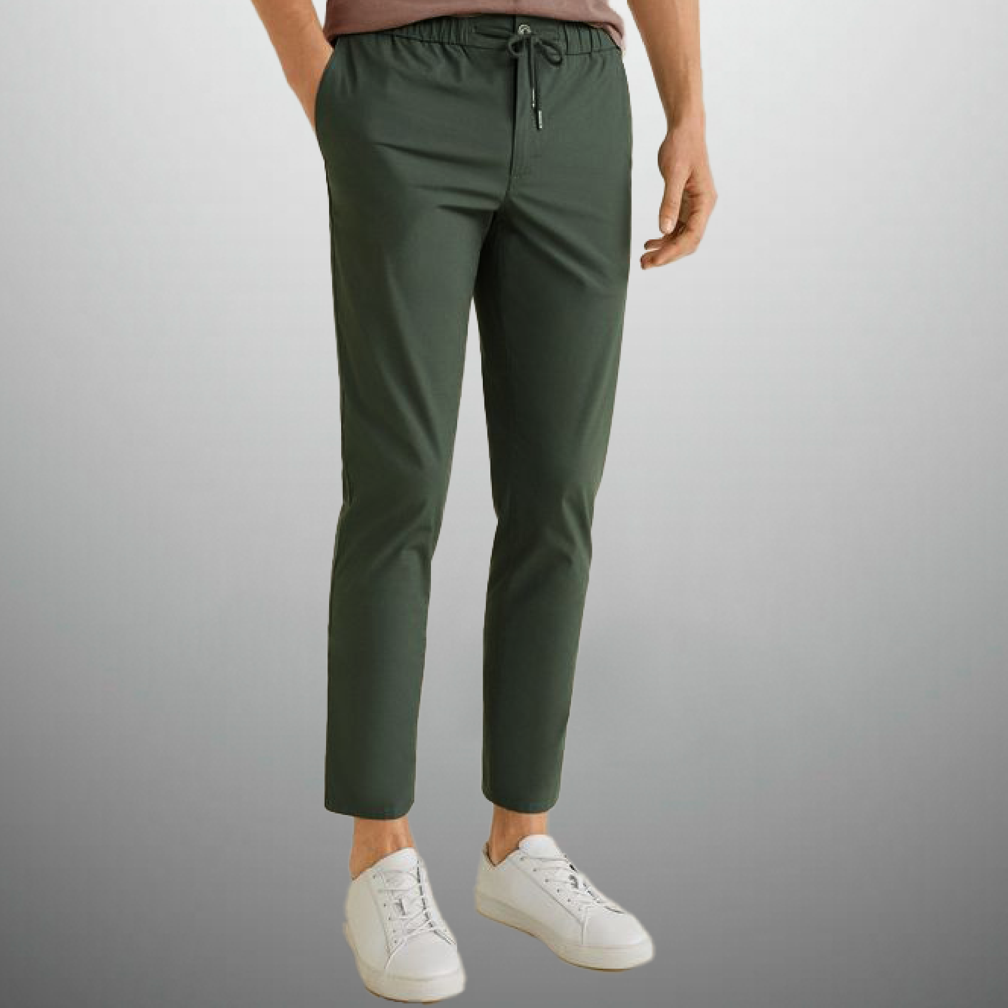 Men's Sage Green style Casual pant-RMT012