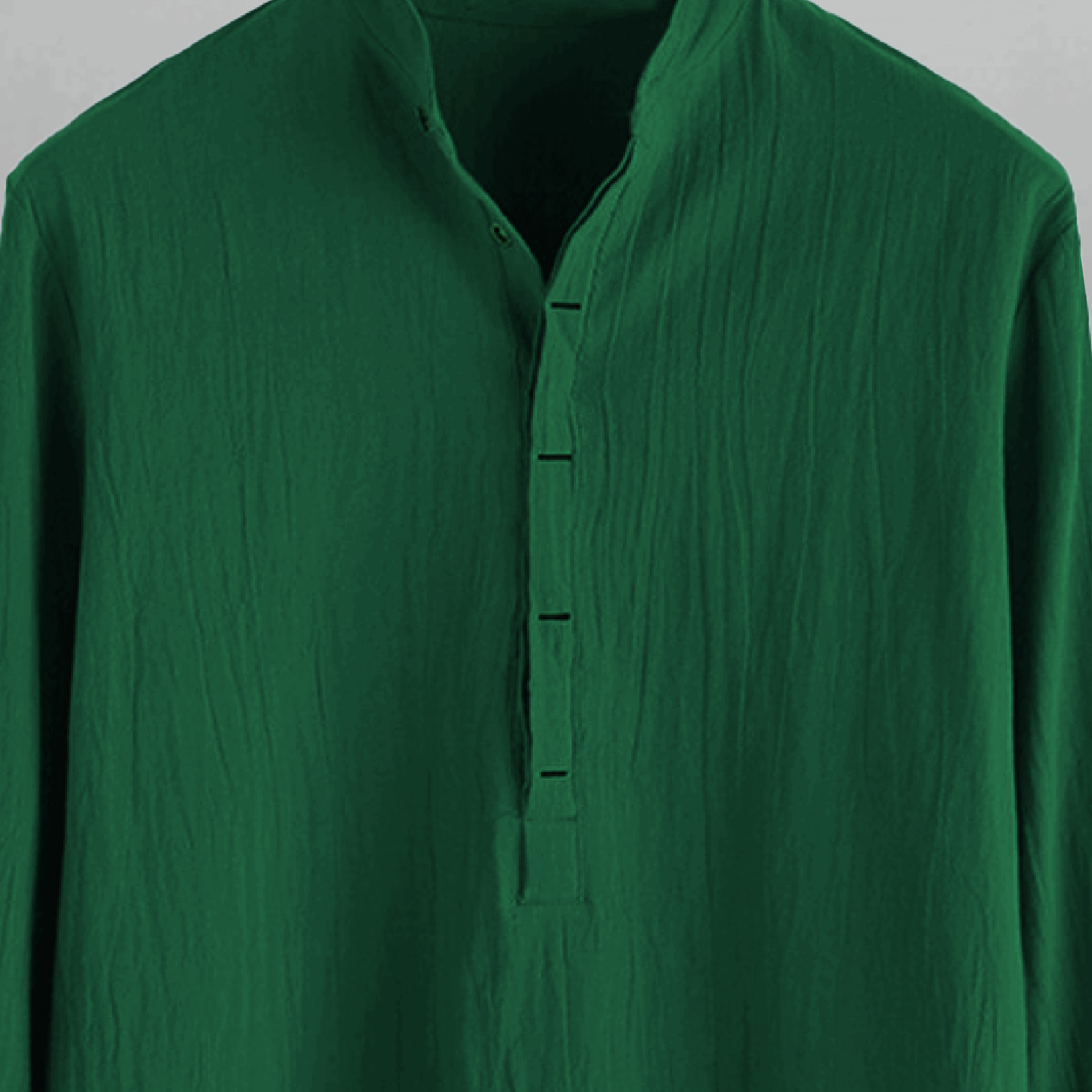 Men's Green T-shirt style textured shirt-RMS013