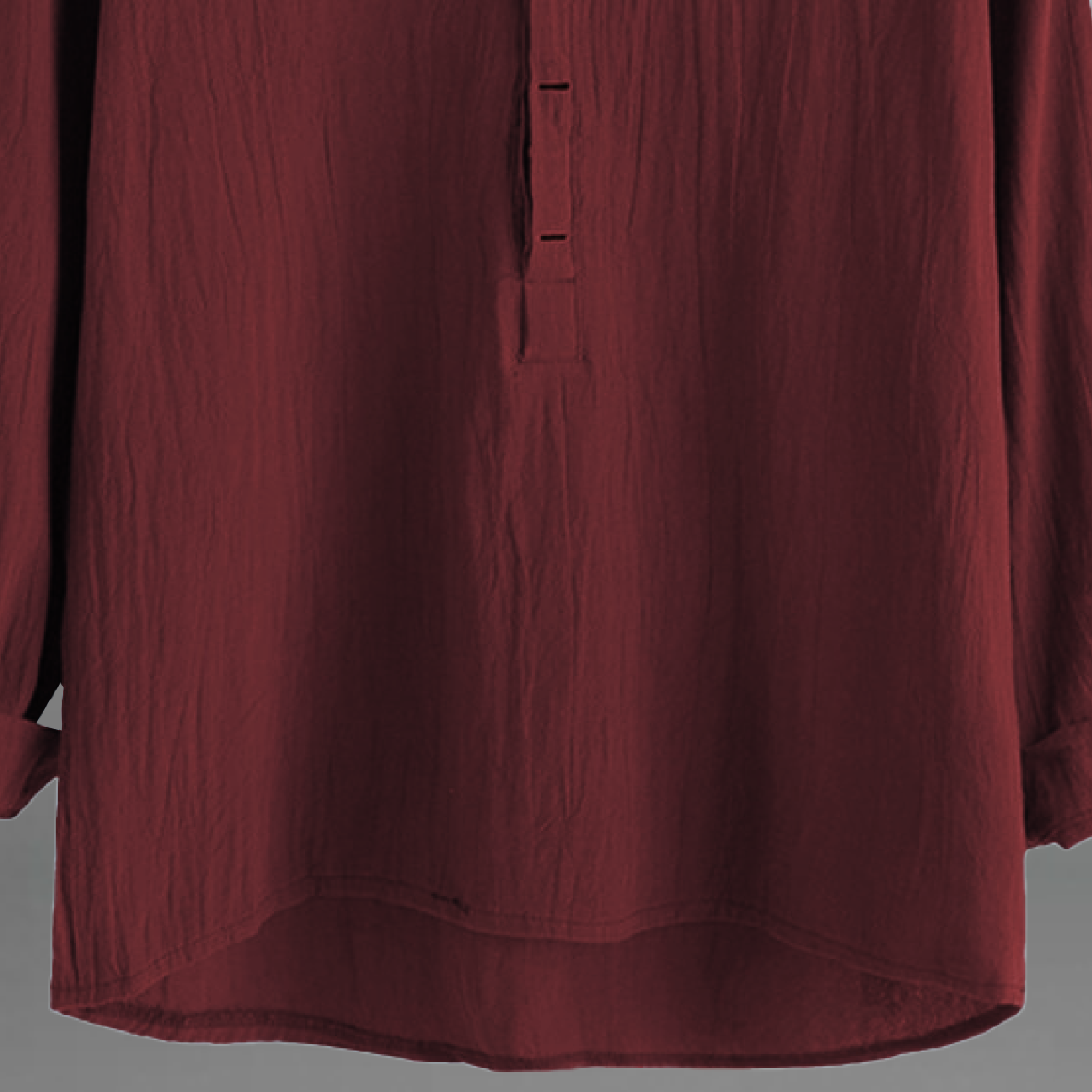 Men's Maroon T-shirt style textured shirt-RMS023