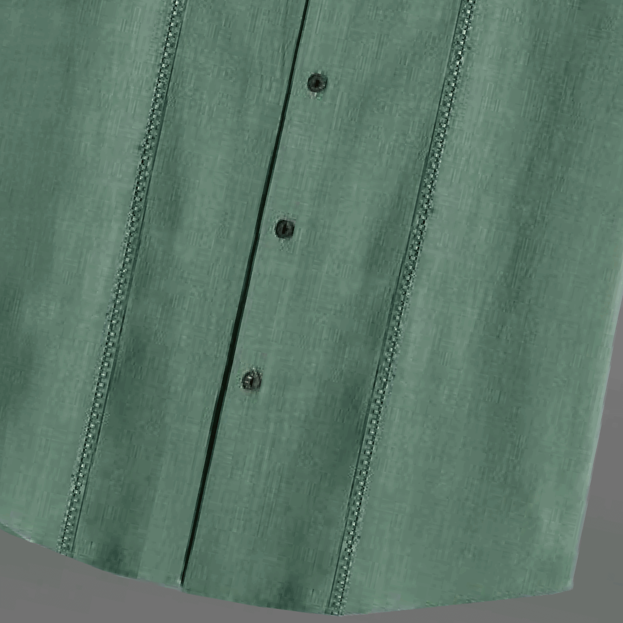 Men's Green Half Sleeve Shirt with Lace work and double side pocket-RMS040