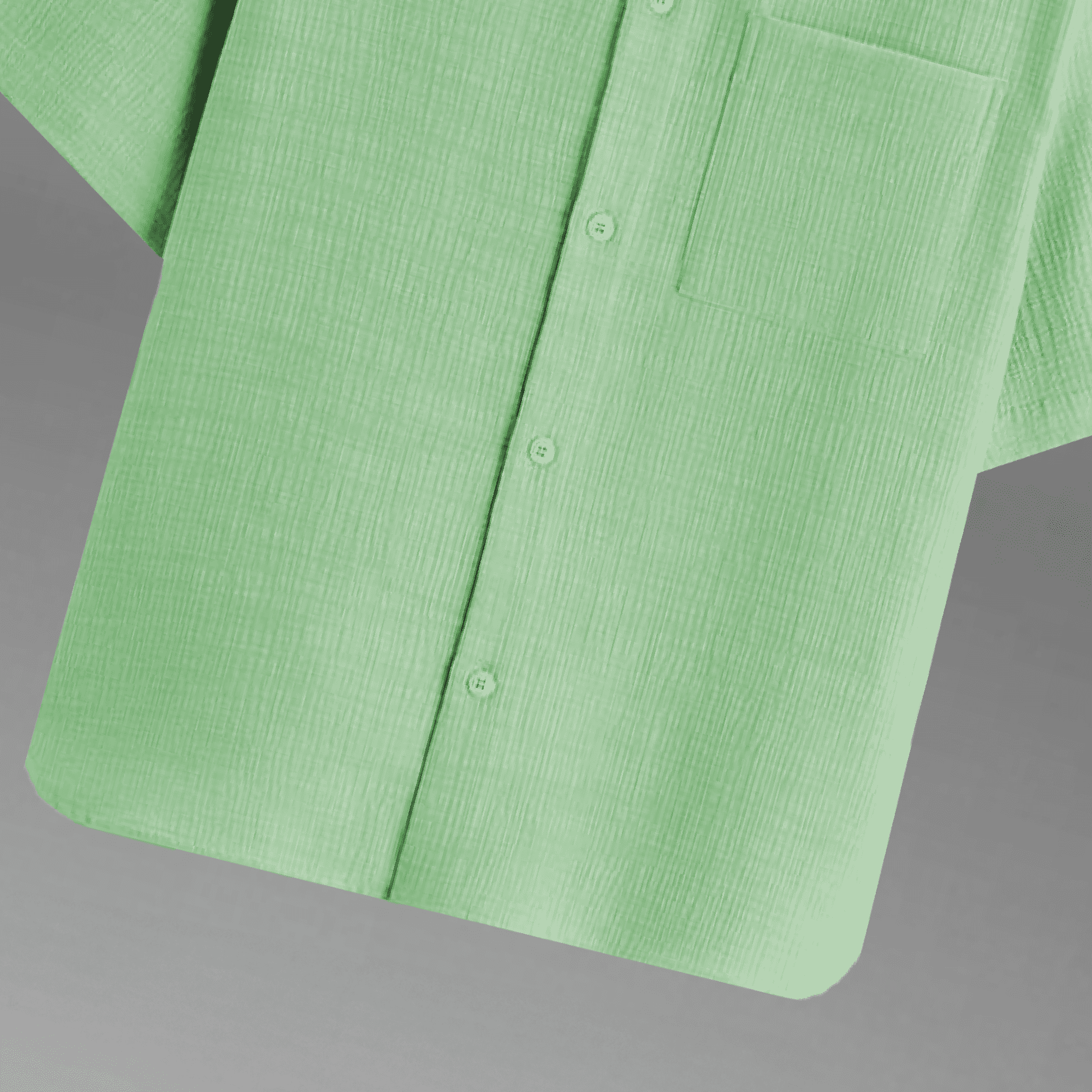 Men's Pista Green Textured Shirt with a Pocket-RMS050